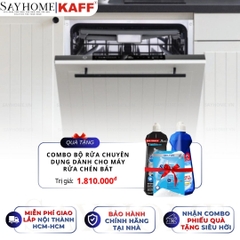 Máy rửa chén bát KAFF KF-BISW12 âm toàn phần 15 bộ đồ ăn Châu Âu - Bảo hành chính hãng 5 năm