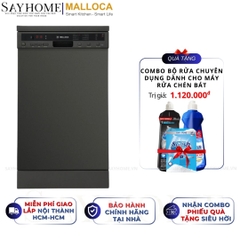 Máy rửa chén MALLOCA MDW10-BS08FS độc lập 10 bộ chén dĩa - Hàng chính hãng