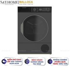 Máy sấy MALLOCA MTD-T1510HP cửa trước, lồng ngang 10kg - Hàng chính hãng