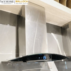Máy hút mùi MALLOCA MC 7018HS kính cong RANGE HOOD - Hàng chính hãng MALLOCA