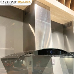 Máy hút mùi MALLOCA MC 9018HS kính cong áp tường - Hàng chính hãng MALLOCA