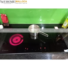 Bếp điện từ kết hợp đôi Malloca MH-03IR N - Hàng chính hãng Malloca