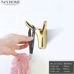 Móc treo hiện đại màu vàng gold SH6008