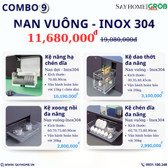 COMBO Phụ kiện tủ bếp cao cấp GROB - Combo 9