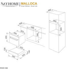 Ngăn giữ nóng MALLOCA MWD-14B - Hàng chính hãng