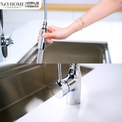 Vòi rửa chén NOBILI MANIA NB305C dây rút 2 chế độ - Hàng chính hãng