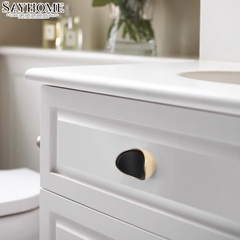 Núm tủ hiện đại màu đen vàng SH8990