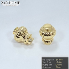 Núm tủ tân cổ điển vintage màu vàng gold SH1155