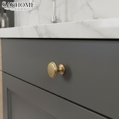 Núm tủ tân cổ điển vintage màu vàng và màu đồng SH1846