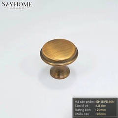 Núm tủ tân cổ điển vintage màu vàng và màu đồng SH18VD46N tại thành phố Hồ Chí Minh