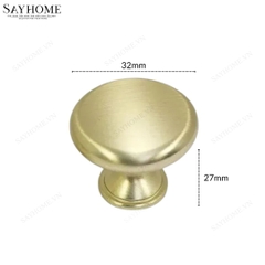 Núm tủ hiện đại màu vàng mờ và vàng đồng SH2329 tại thành phố Hồ Chí Minh