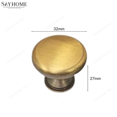 Núm tủ hiện đại màu vàng mờ và vàng đồng SH2329 tại thành phố Hồ Chí Minh