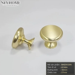Núm tủ hiện đại màu vàng mờ và vàng đồng SH23V29N tại thành phố Hồ Chí Minh