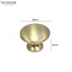 Núm tủ hiện đại màu vàng mờ SH2809