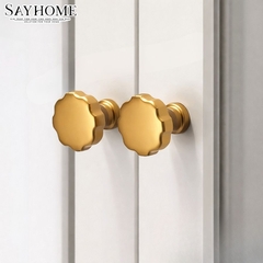 Núm tủ tân cổ điển vintage màu đồng SH3177