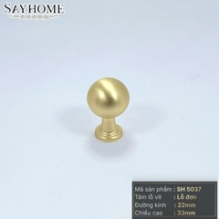 Núm tủ hiện đại màu vàng mờ SH5037