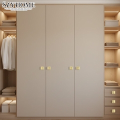 Núm tủ hiện đại màu vàng mờ, vàng gold, đen mờ, bạc và bạc bóng SH5502