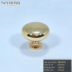 Núm tủ hiện đại màu đồng, vàng mờ, vàng gold, đen mờ và bạc bóng SH5518