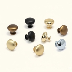 Núm tủ hiện đại màu đồng, vàng mờ, vàng gold, đen mờ và bạc bóng SH5518