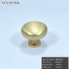 Núm tủ hiện đại màu đồng, vàng mờ, vàng gold, đen mờ và bạc bóng SH5518