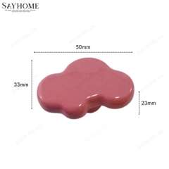 Núm tủ hiện đại màu vàng, hồng và xanh dương SH5555