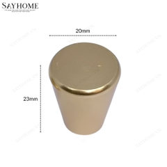Núm tủ hiện đại màu vàng mờ và đen mờ SH5557