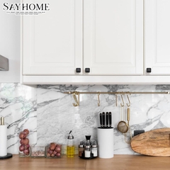 Núm tủ hiện đại màu vàng mờ và đen mờ SH6730