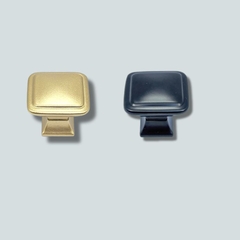 Núm tủ hiện đại màu vàng mờ và đen mờ SH6730