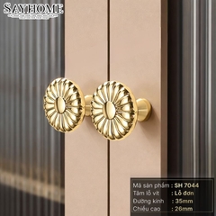 Núm tủ tân cổ điển vintage màu đồng và màu vàng gold  SH7044