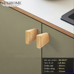 Núm tủ hiện đại màu vàng gold SH8027