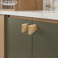 Núm tủ hiện đại màu vàng gold SH8027