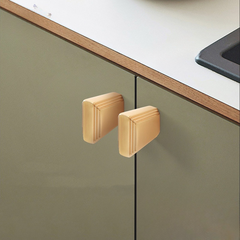 Núm tủ hiện đại màu vàng xước SH8027