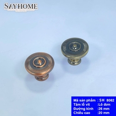 Núm tủ cổ điển màu đồng SH8062