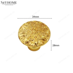 Núm tủ tân cổ điển vintage màu đồng, vàng đồng và vàng gold SH8209 tại thành phố Hồ Chí Minh