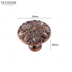 Núm tủ tân cổ điển vintage màu đồng, vàng đồng và vàng gold SH8209 tại thành phố Hồ Chí Minh