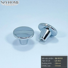 Núm tủ hiện đại màu vàng, bạc, inox, vàng gold SH8208