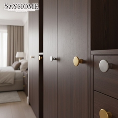 Núm tủ hiện đại màu vàng, bạc, inox, vàng gold SH8208