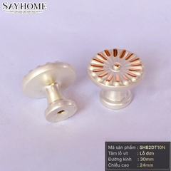 Núm tủ tân cổ điển màu đen, trắng dát vàng SH82DT10N tại thành phố Hồ Chí Minh