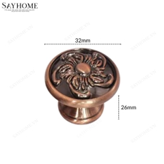 Núm tủ tân cổ điển vintage màu đồng SH8846 tại thành phố Hồ Chí Minh