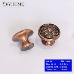 Núm tủ cổ điển màu đồng SH8846