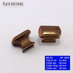 Núm tủ tân cổ điển vintage màu vàng đồng SH8878