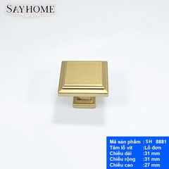 Núm tủ hiện đại màu vàng SH8881