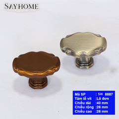 Núm tủ hiện đại màu đồng SH8887