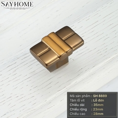 Núm tủ tân cổ điển màu đồng SH8889