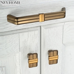 Núm tủ tân cổ điển màu đồng SH8889