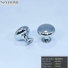 Núm tủ hiện đại màu đồng, vàng đồng, bạc, inox bóng và vàng mờ SH8905