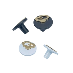 Núm tủ hiện đại màu đen vàng, trắng vàng SH8980