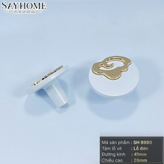 Núm tủ hiện đại màu đen vàng, trắng vàng SH8980