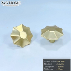 Núm tủ hiện đại màu vàng mờ SH8981
