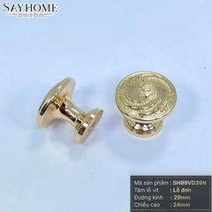 Núm tủ tân cổ điển vintage màu vàng, đồng SH89VD39N tại thành phố Hồ Chí Minh
